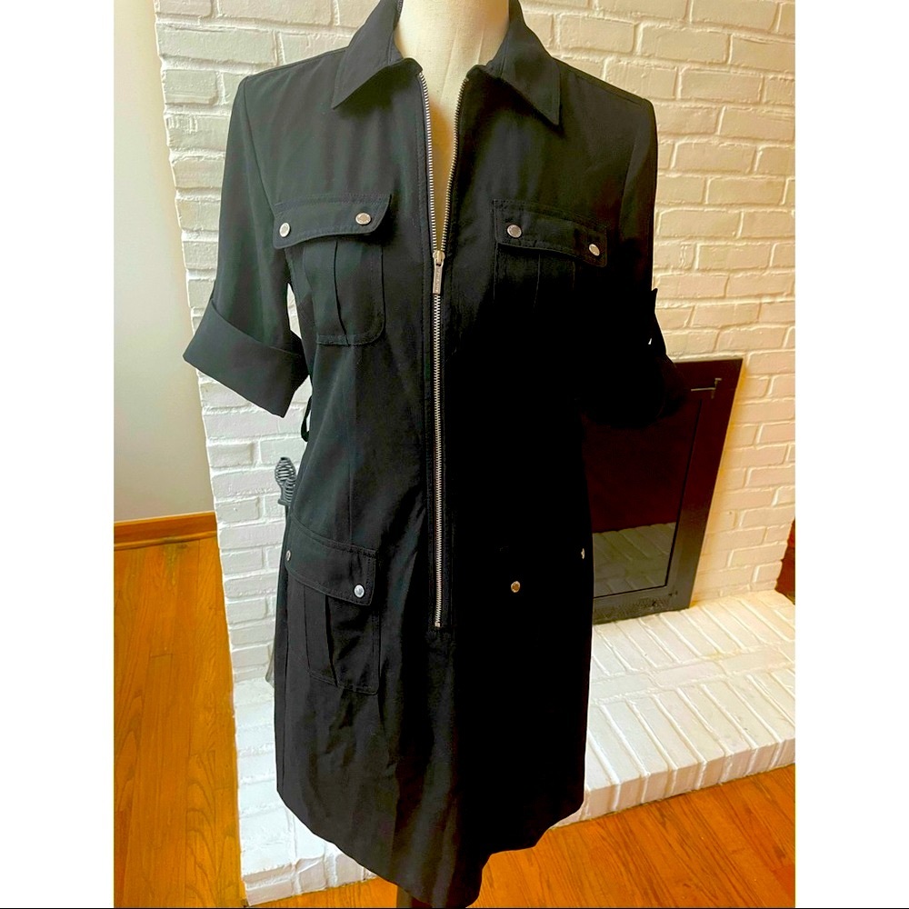 GORGEOUS MICHAEL KORS DRESS | Long zipper Front | Logo buttons